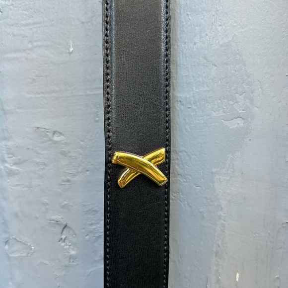 Vintage Paloma Picasso Gold X detail Belt, Small - Picture 4 of 10
